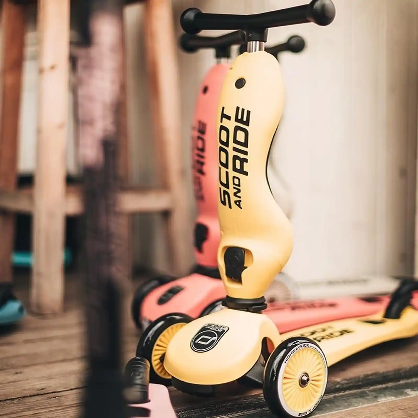 Trotinete copii, cu scaun, Scoot and Ride, HighwayKick 1 Lemon, 1-5 ani [7]