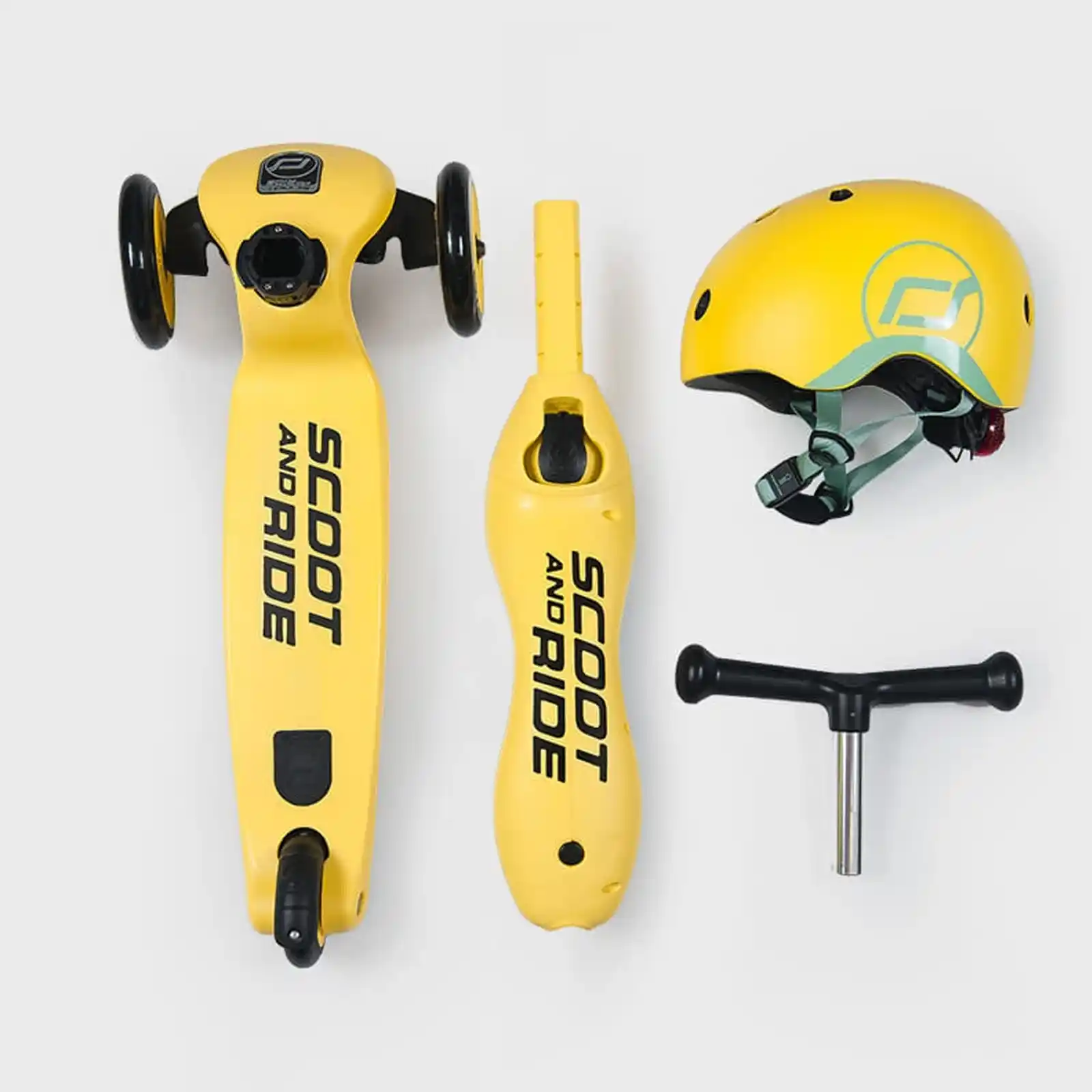 Trotinete copii, cu scaun, Scoot and Ride, HighwayKick 1 Lemon, 1-5 ani [5]
