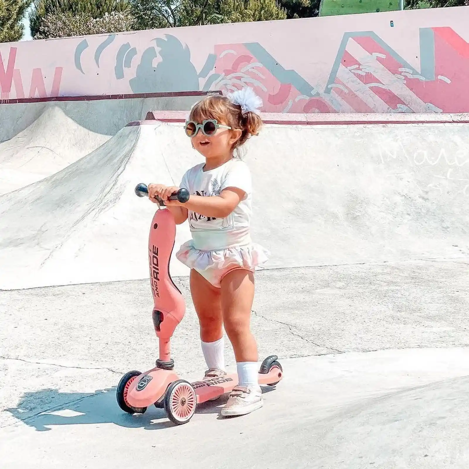 Trotinete copii, cu scaun, Scoot and Ride, HighwayKick 1 Peach, 1-5 ani [7]