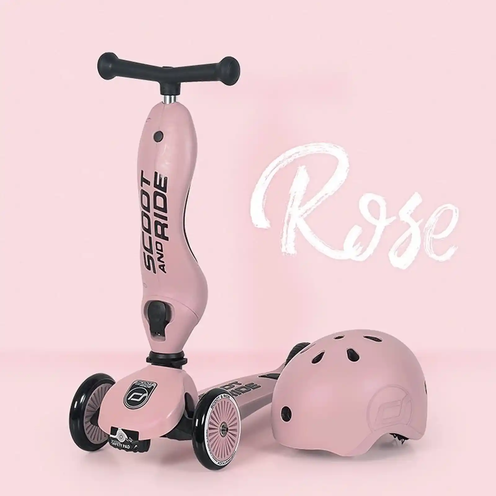 Trotinete copii, cu scaun, Scoot and Ride, HighwayKick 1 Rose, 1-5 ani [6]