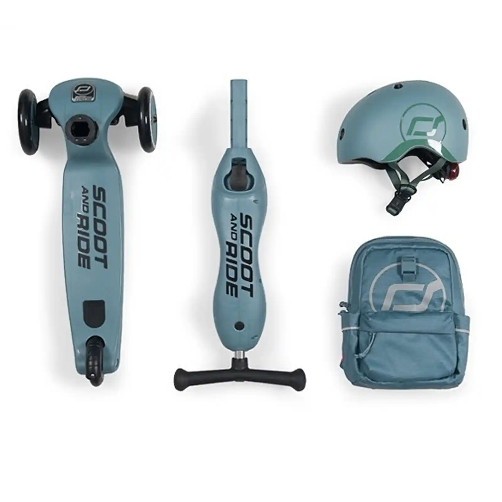 Trotinete copii, cu scaun, Scoot and Ride, HighwayKick 1 Steel, 1-5 ani [6]