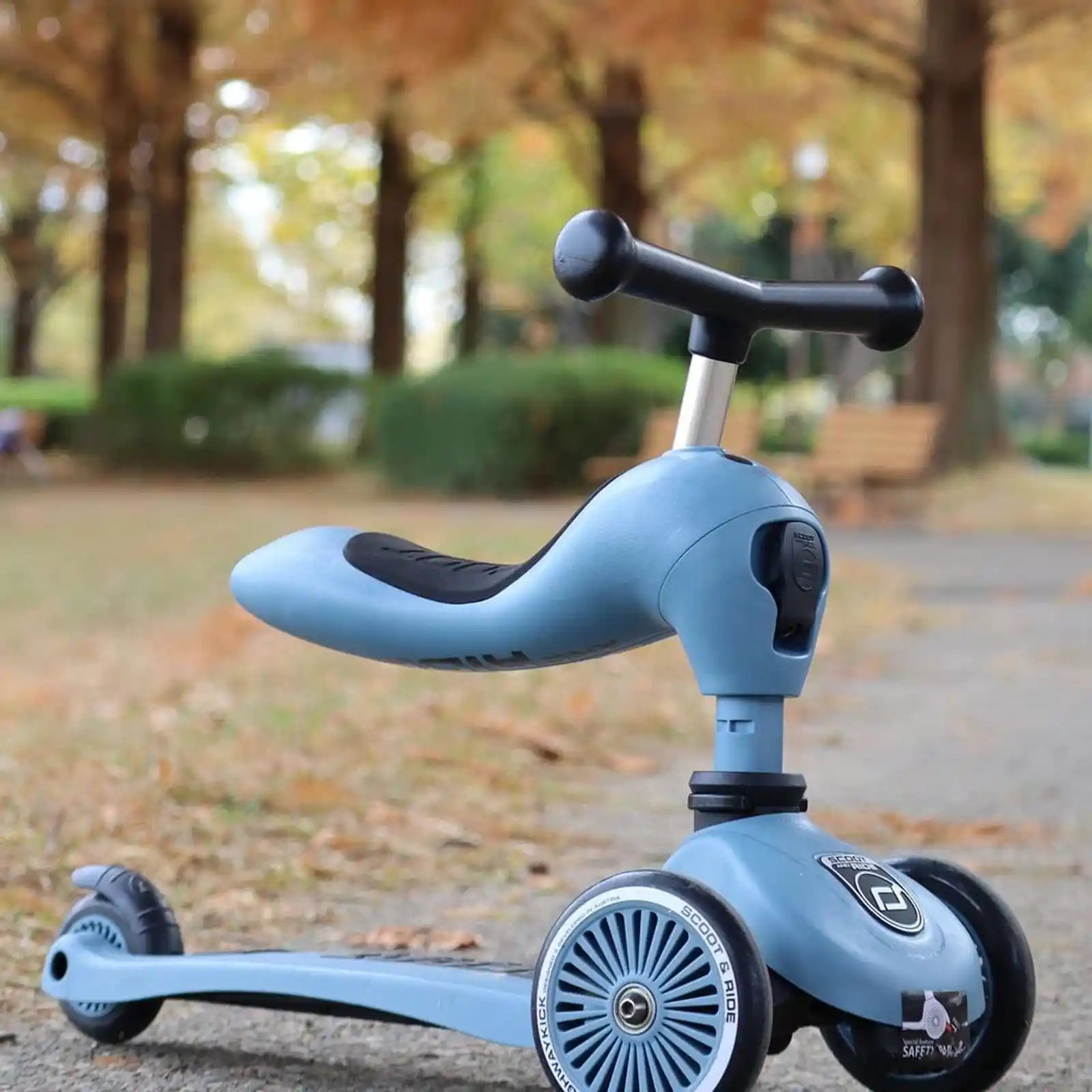 Trotinete copii, cu scaun, Scoot and Ride, HighwayKick 1 Steel, 1-5 ani [8]