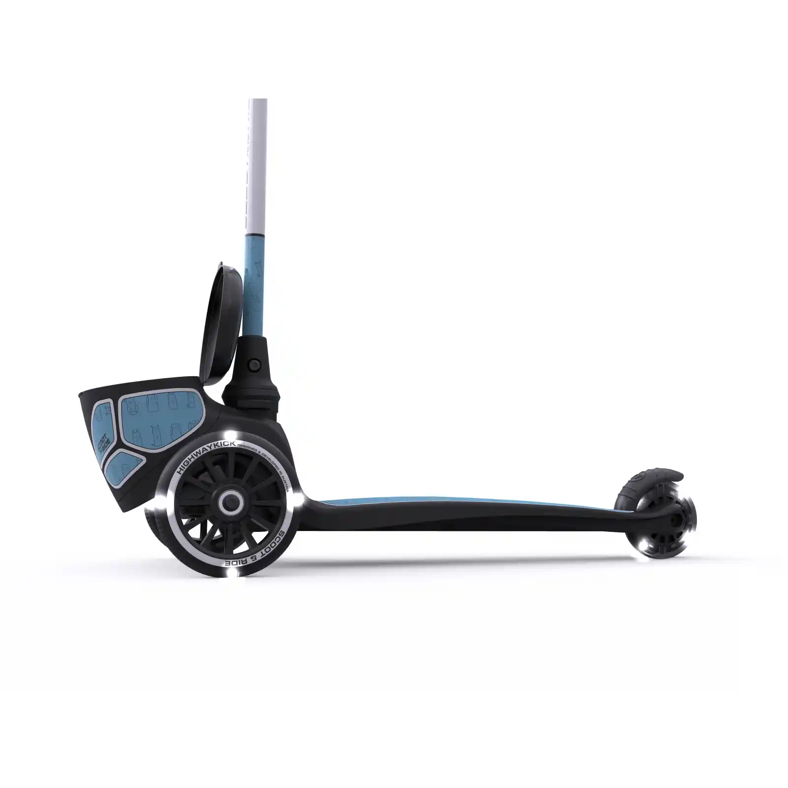 Trotinete copii, pliabila, roti lumini, 2 ani+, Scoot Ride, HighwayKick 2 Lifestyle Steel Reflectorizant [6]