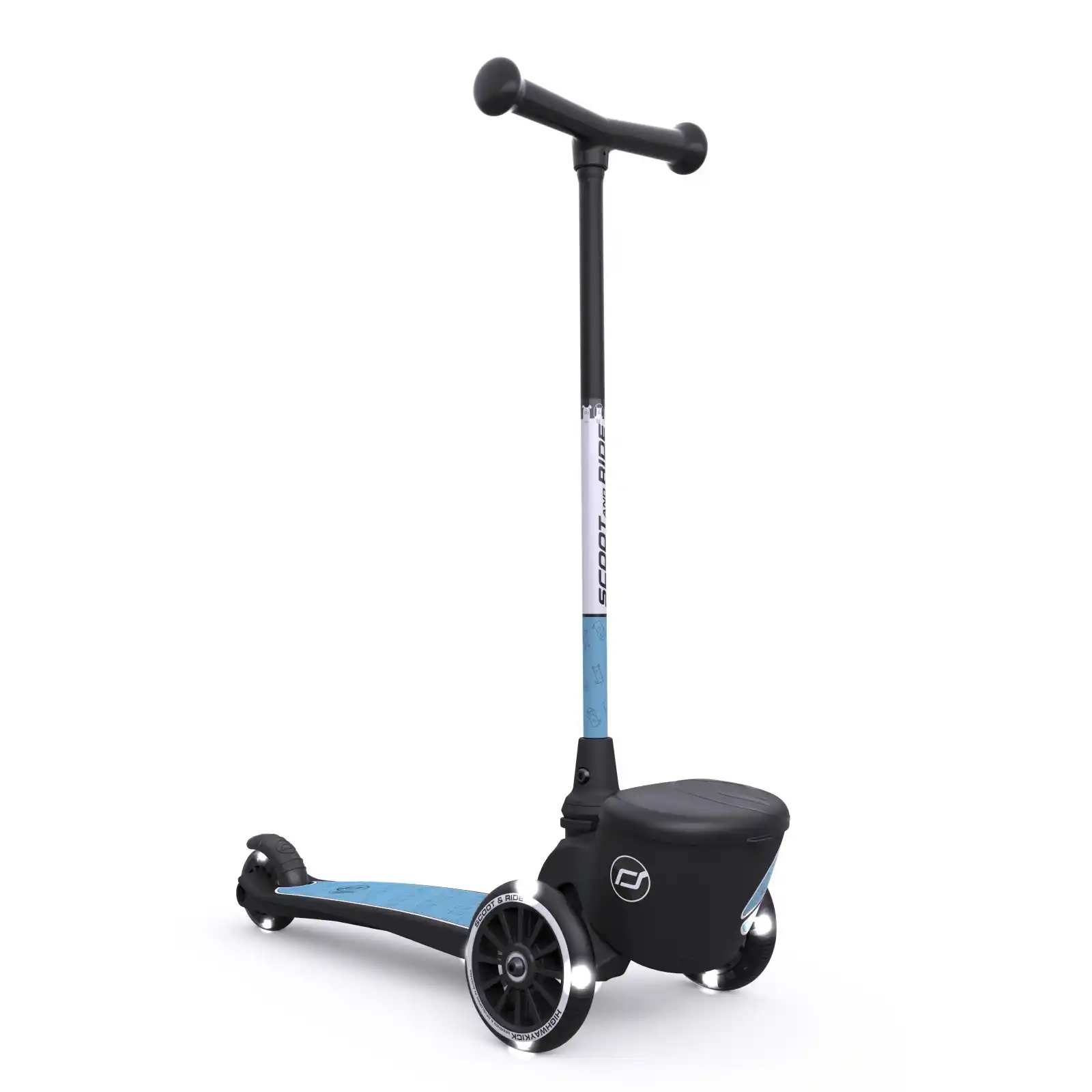 Trotinete copii, pliabila, roti lumini, 2 ani+, Scoot Ride, HighwayKick 2 Lifestyle Steel Reflectorizant [2]
