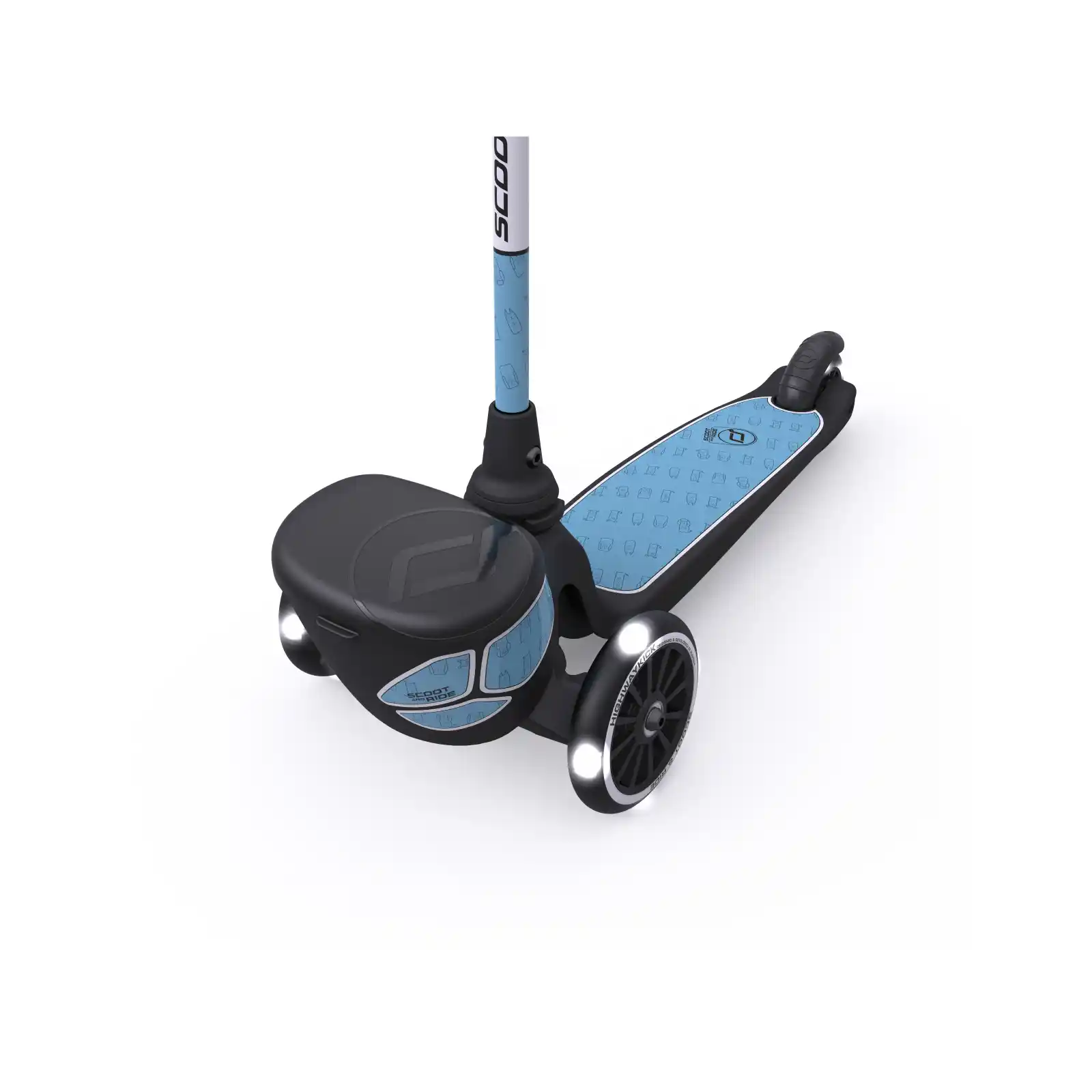 Trotinete copii, pliabila, roti lumini, 2 ani+, Scoot Ride, HighwayKick 2 Lifestyle Steel Reflectorizant [8]