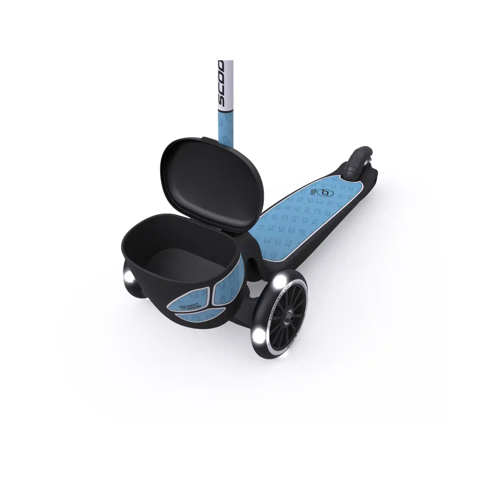 Trotinete copii, pliabila, roti lumini, 2 ani+, Scoot Ride, HighwayKick 2 Lifestyle Steel Reflectorizant [10]