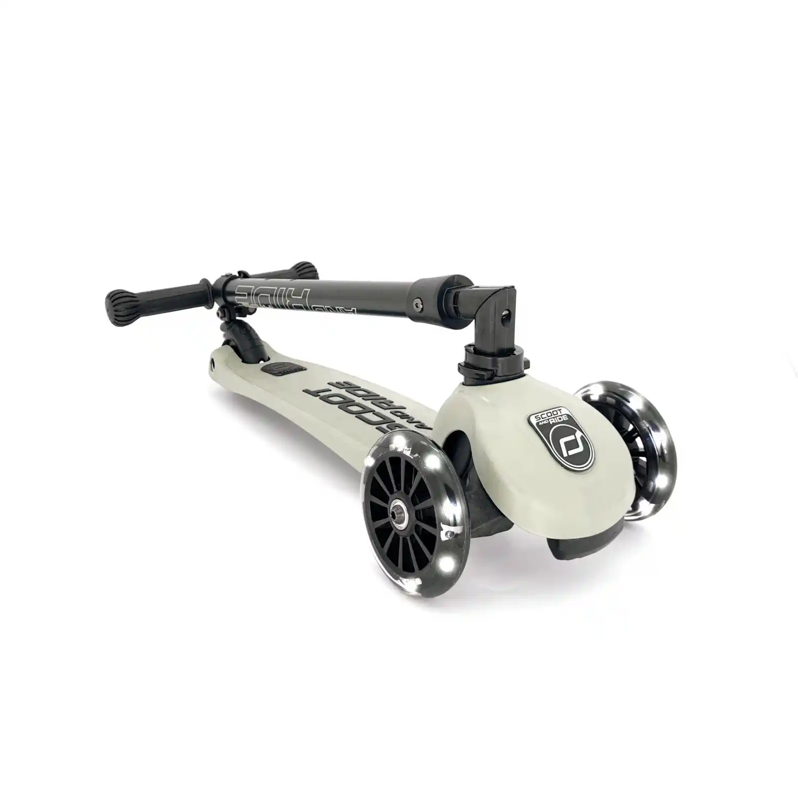 Trotinete copii, pliabila, reglabila, roti lumini, 3-6 ani, Scoot Ride, HighwayKick 3 Led Ash [3]