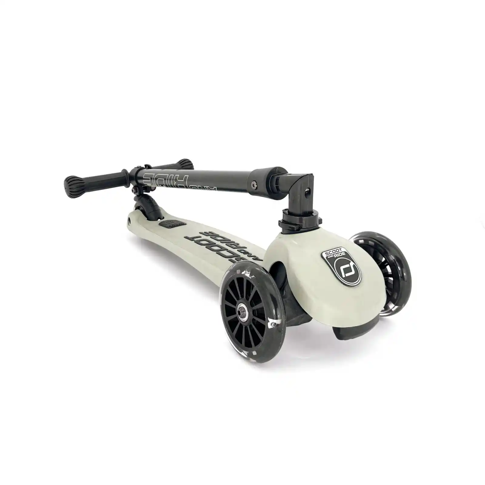 Trotinete copii, pliabila, reglabila, roti lumini, 3-6 ani, Scoot Ride, HighwayKick 3 Led Ash [4]