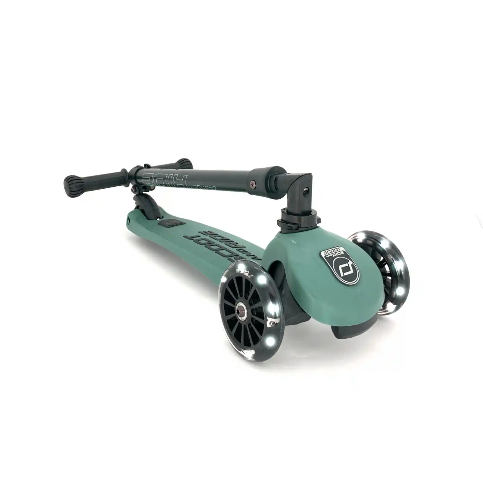 Trotinete copii, pliabila, reglabila, roti lumini, 3-6 ani, Scoot Ride, HighwayKick 3 Led Forest [3]