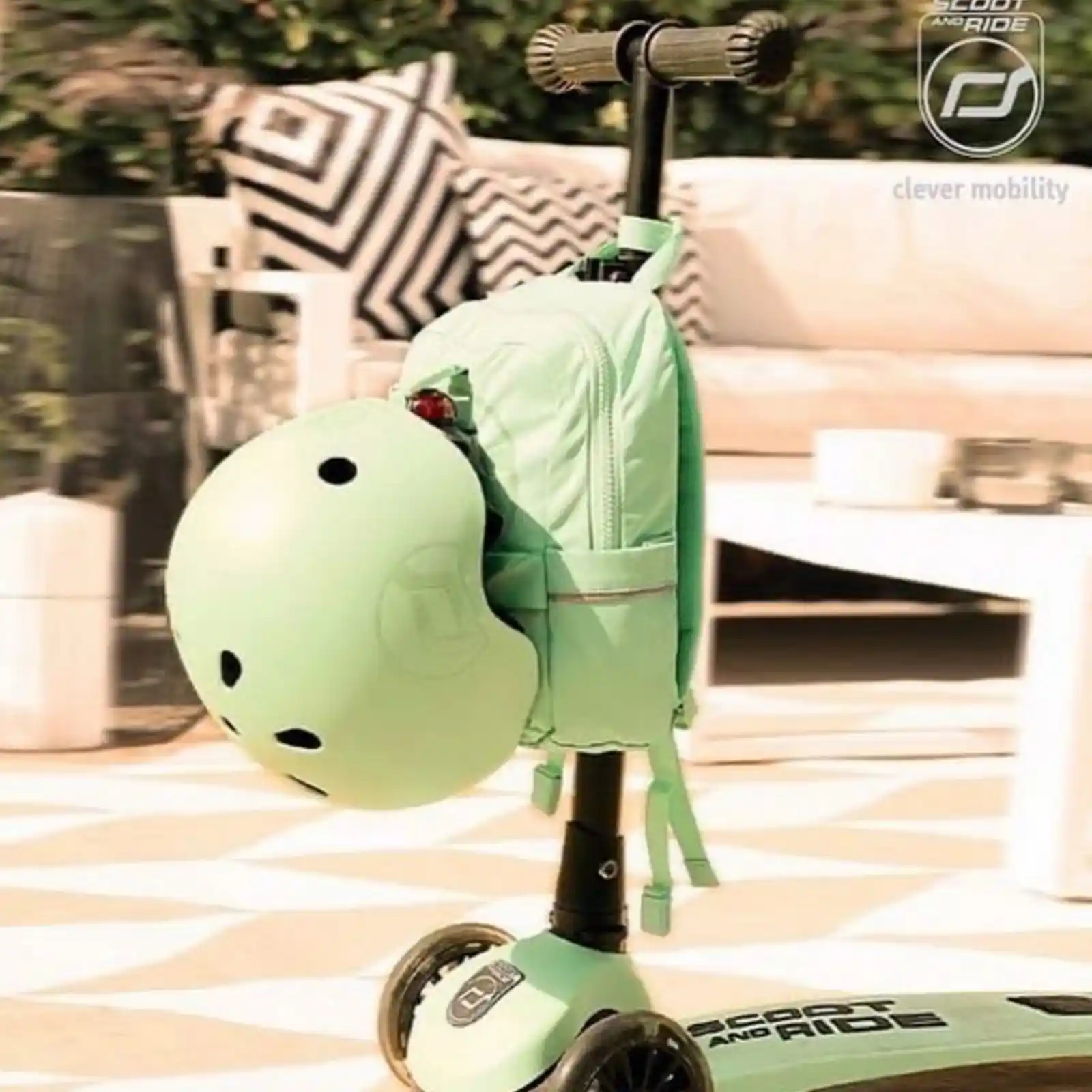 Trotinete copii, pliabila, reglabila, roti lumini, 3-6 ani, Scoot Ride, HighwayKick 3 Led Kiwi [8]