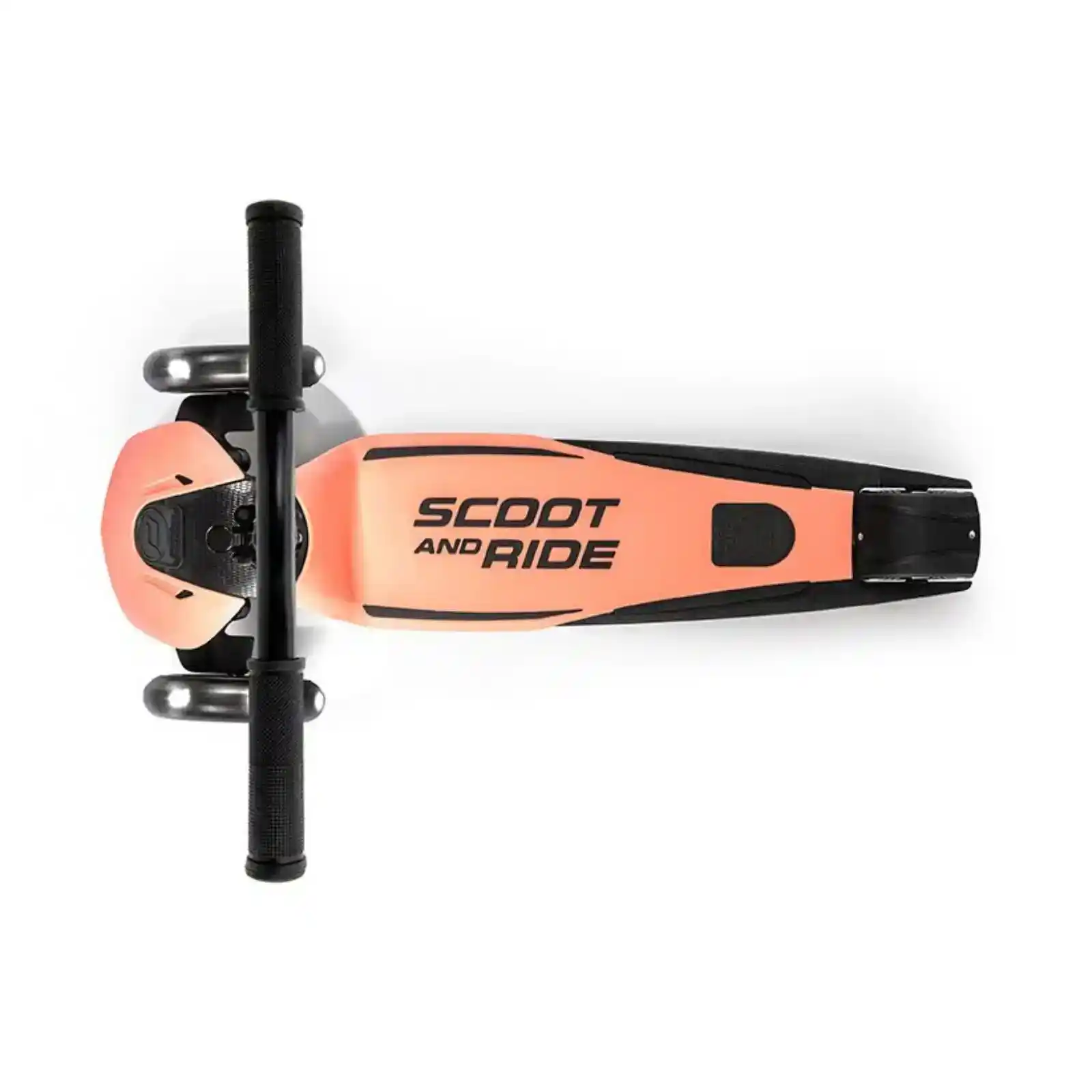 Trotinete copii, pliabila, reglabila, roti lumini, 5 ani+, Scoot Ride, HighwayKick 5 Led Peach [2]