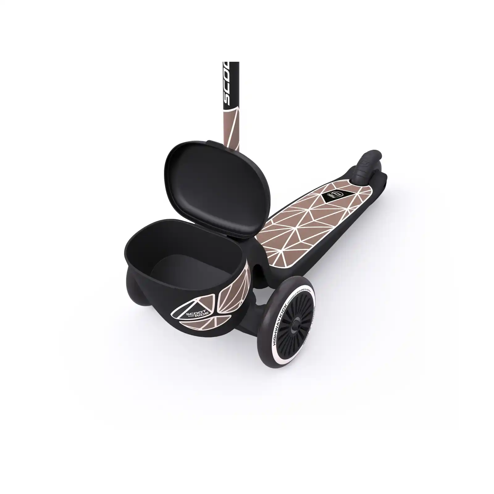 Trotinete copii 2 ani+, pliabila, Scoot Ride, HighwayKick 2 Lifestyle Brown Line [8]
