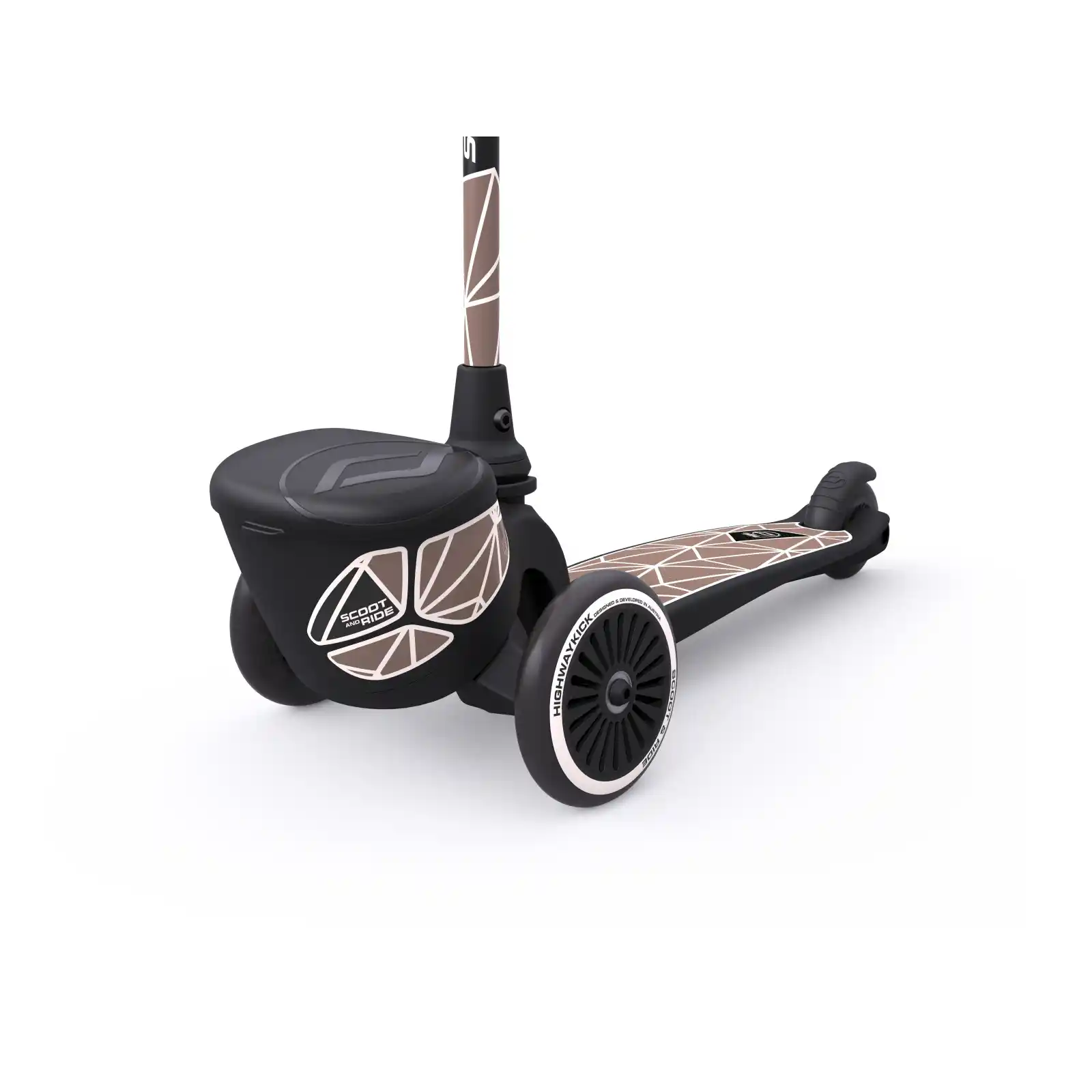 Trotinete copii 2 ani+, pliabila, Scoot Ride, HighwayKick 2 Lifestyle Brown Line [7]