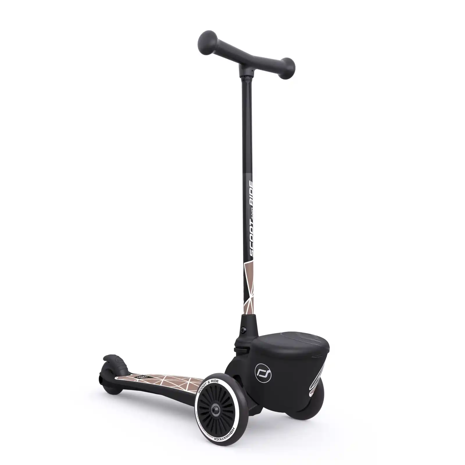 Trotinete copii 2 ani+, pliabila, Scoot Ride, HighwayKick 2 Lifestyle Brown Line [2]