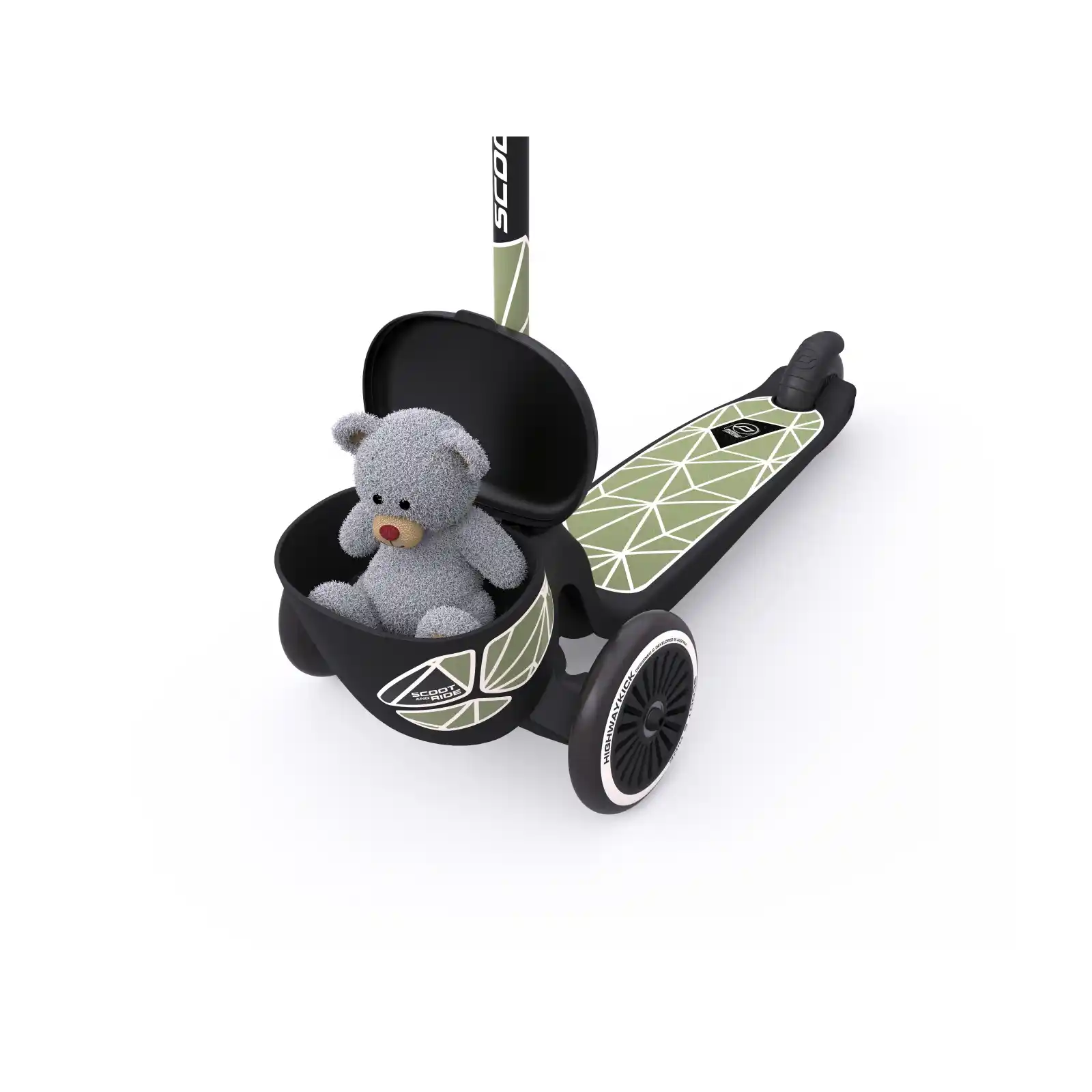 Trotinete copii 2 ani+, pliabila, Scoot Ride, HighwayKick 2 Lifestyle Green Line [10]