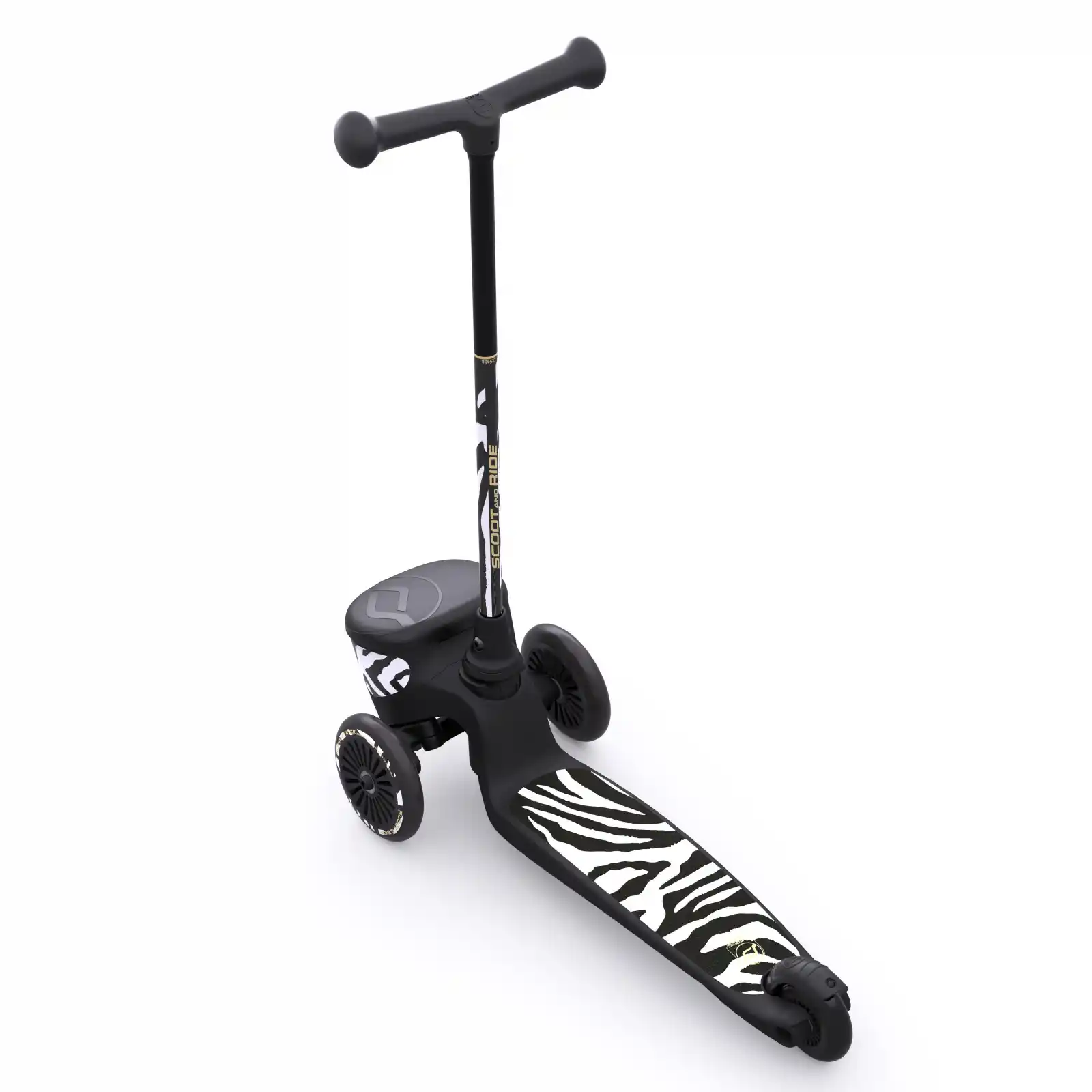 Trotinete copii 2 ani+, pliabila, Scoot Ride, HighwayKick 2 Lifestyle Zebra [3]