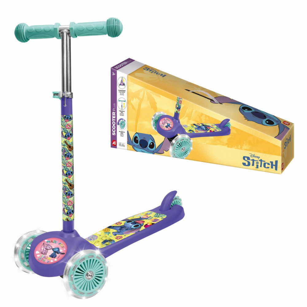 Trotineta cu 3 roti luminoase stitch  [6]