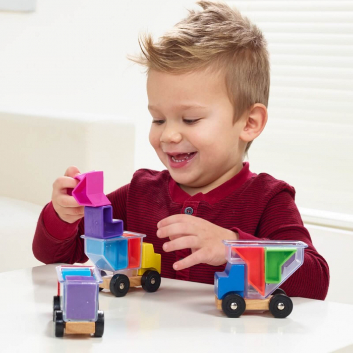 Joc de logica tetris din lemn ⭐ Cuburi de Construit Camion. [6]