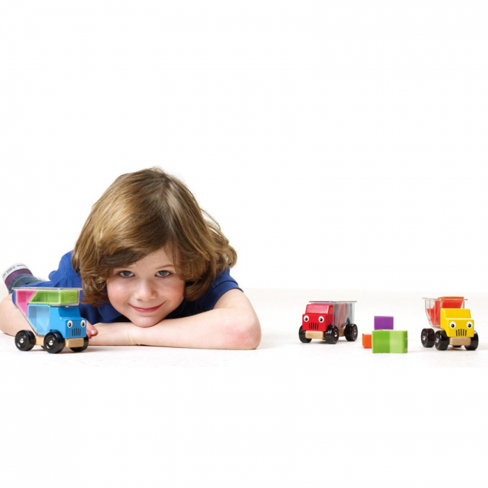 Joc de logica tetris din lemn ⭐ Cuburi de Construit Camion. [8]