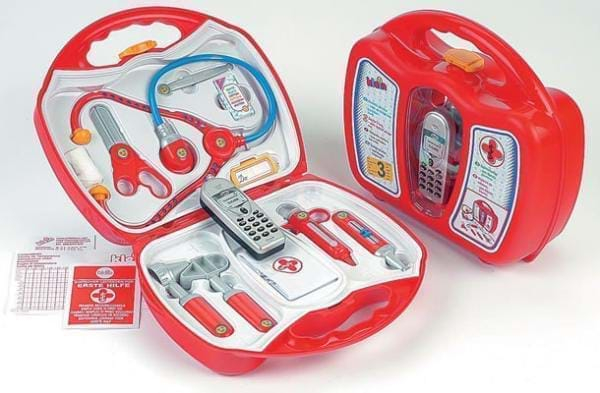 Trusa de doctor cu telefon mobil, joc de rol copii [6]