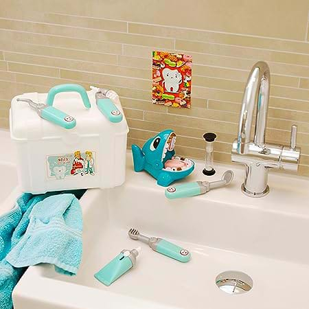 Trusa de Dentist cu Accesorii, 10 piese, Joc de Rol Copii [3]