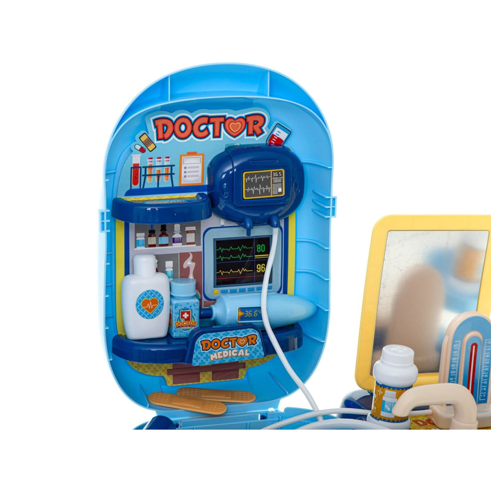 Trusa doctor copii, 34 accesorii, valiza medic, joc de rol copii [5]