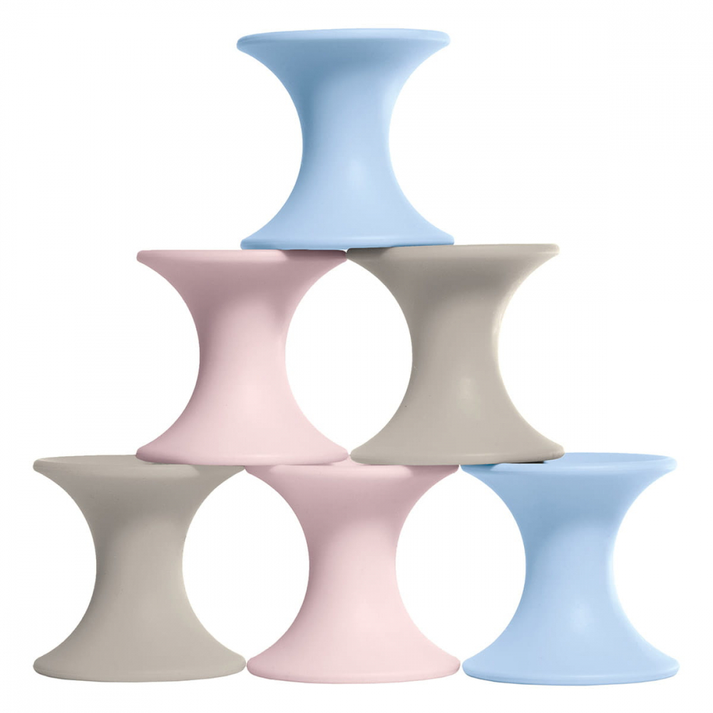 Tulu, set 9 jucarii senzoriale openended, nordic colors, 0-5 ani [2]