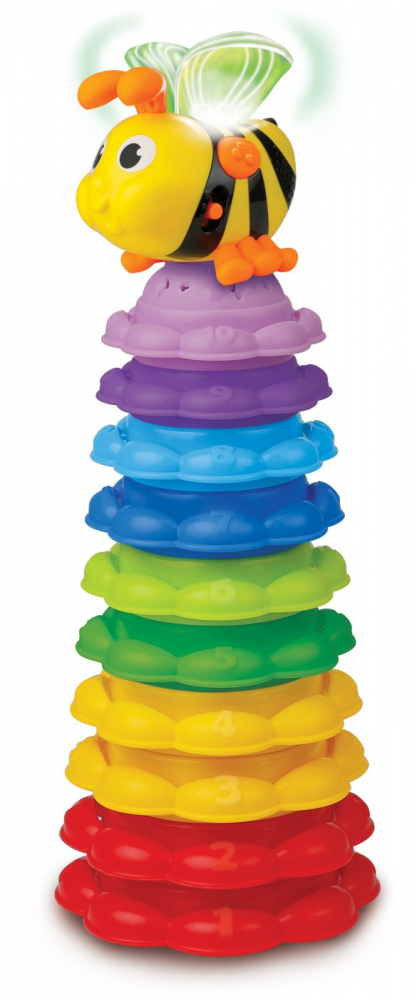 Turn pentru stivuire albinuta pentru bebelusi, winfun, varsta de la 6 luni la 3 ani [4]