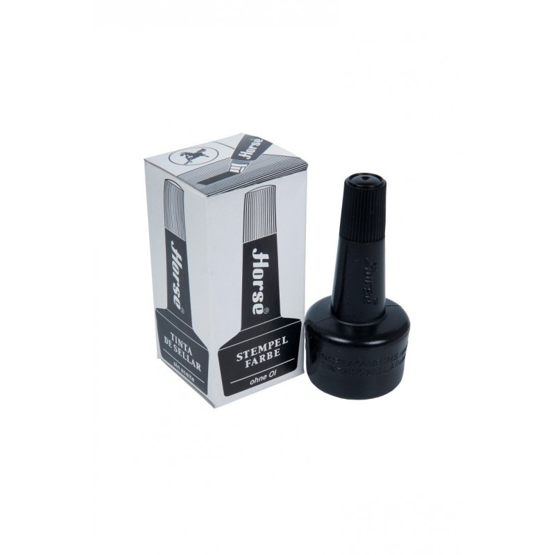 Tus stampila Horse 140-1048, negru, 28ml, cu picurator [3]