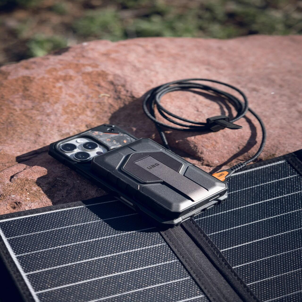 UAG Acumulator extern Rugged 10.000mAh, Magnetic, Wireless, 20W, cu stand, Black Titanium [8]