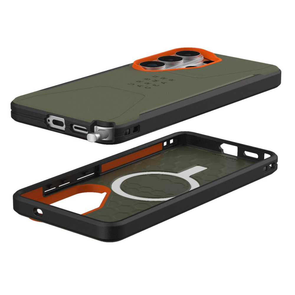 UAG Husa Civilian Magnetic Samsung Galaxy S26 Ultra Olive Drab / Orange [2]