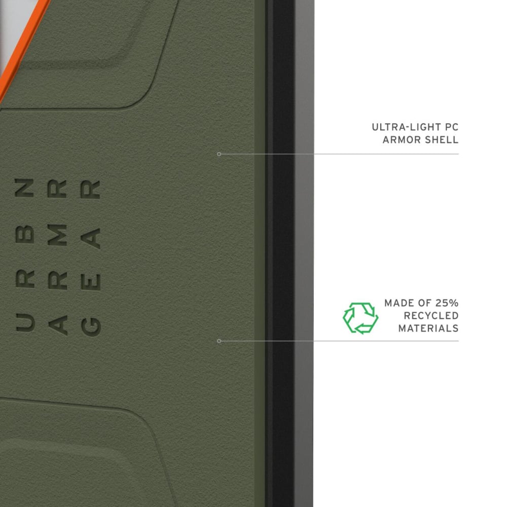 UAG Husa Civilian Magnetic Samsung Galaxy S26 Ultra Olive Drab / Orange [11]