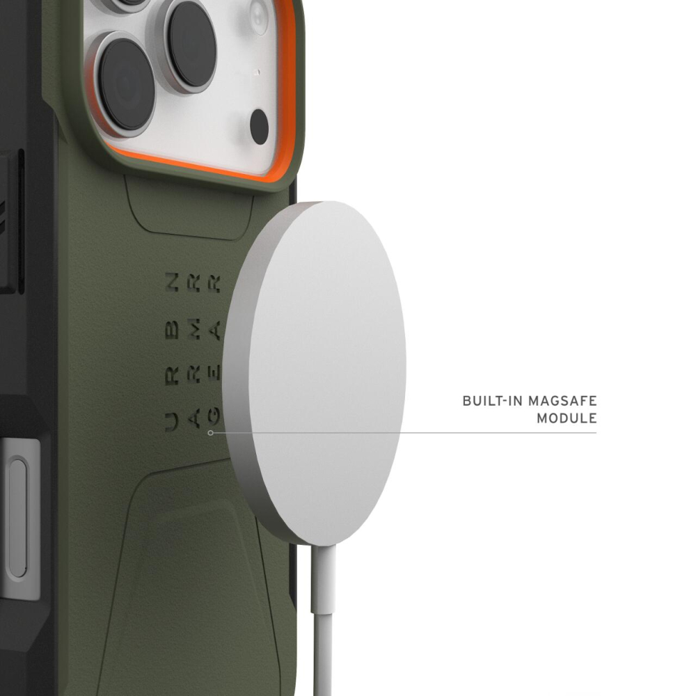 UAG Husa Civilian Magsafe iPhone 17 Pro Max Olive/Orange [18]