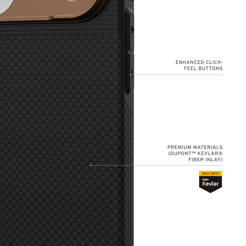 UAG Husa Fibr Armr Magsafe iPhone 17 Pro Kevlar Graphite/Bronze [11]