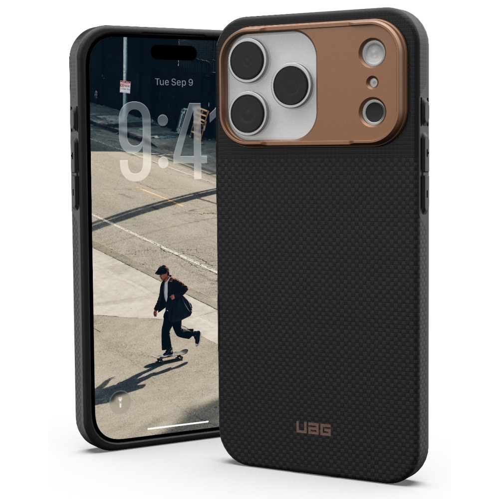 UAG Husa Fibr Armr Magsafe iPhone 17 Pro Kevlar Graphite/Bronze [19]