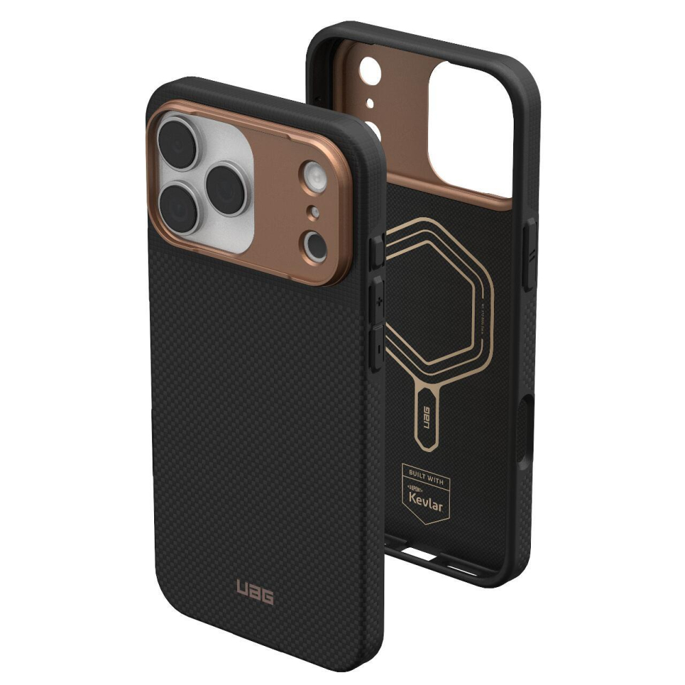 UAG Husa Fibr Armr Magsafe iPhone 17 Pro Kevlar Graphite/Bronze [14]