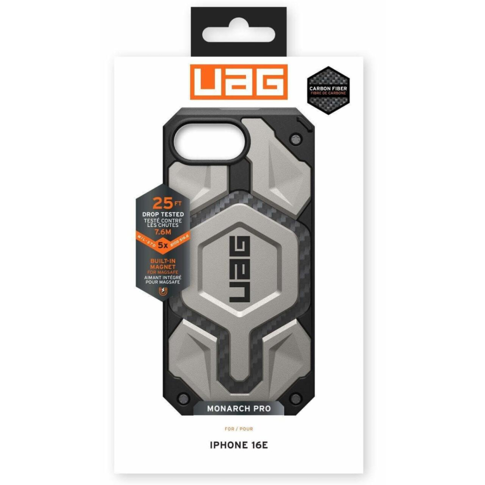 UAG Husa Monarch Pro iPhone 17e / iPhone 16e Titanium [10]