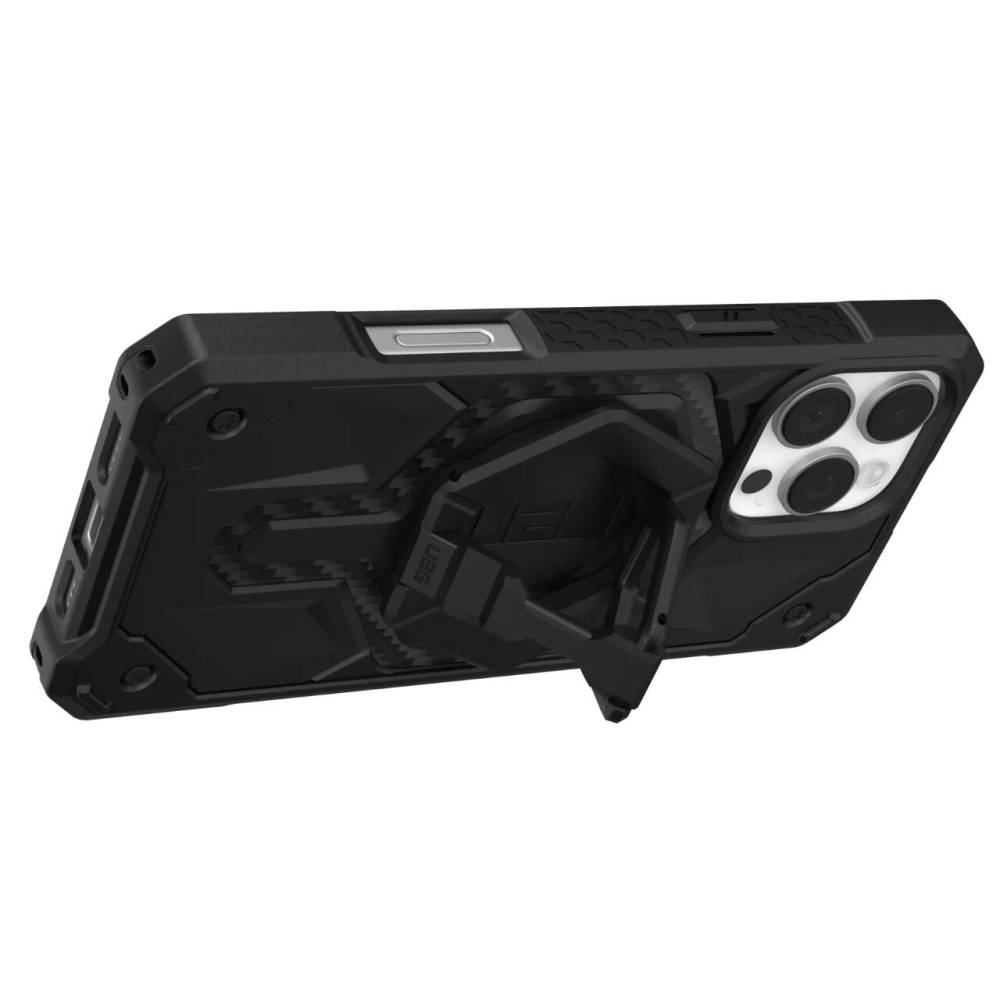 UAG Husa Monarch Pro Magsafe Bundle iPhone 16 Pro Max Carbon Fiber/Black Stand [5]