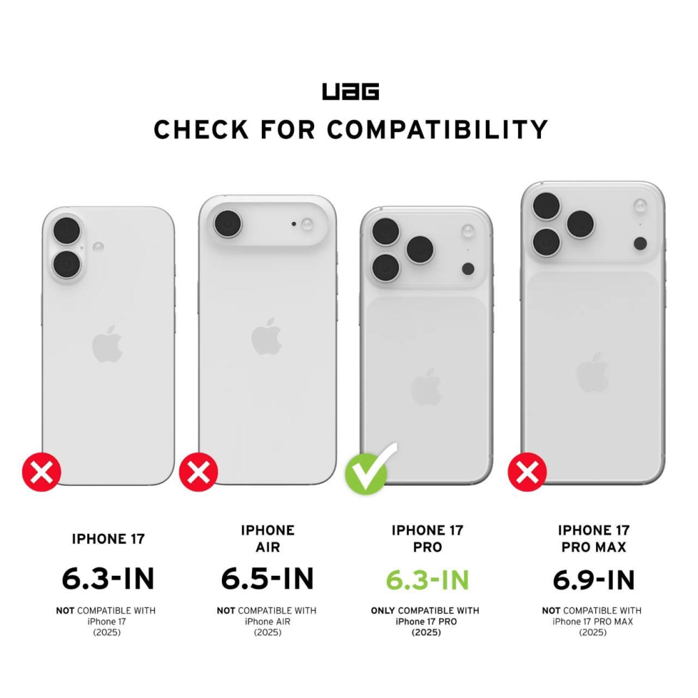 UAG Husa Pathfinder Clear MagSafe iPhone 17 Pro Active Lava Lanyard [5]
