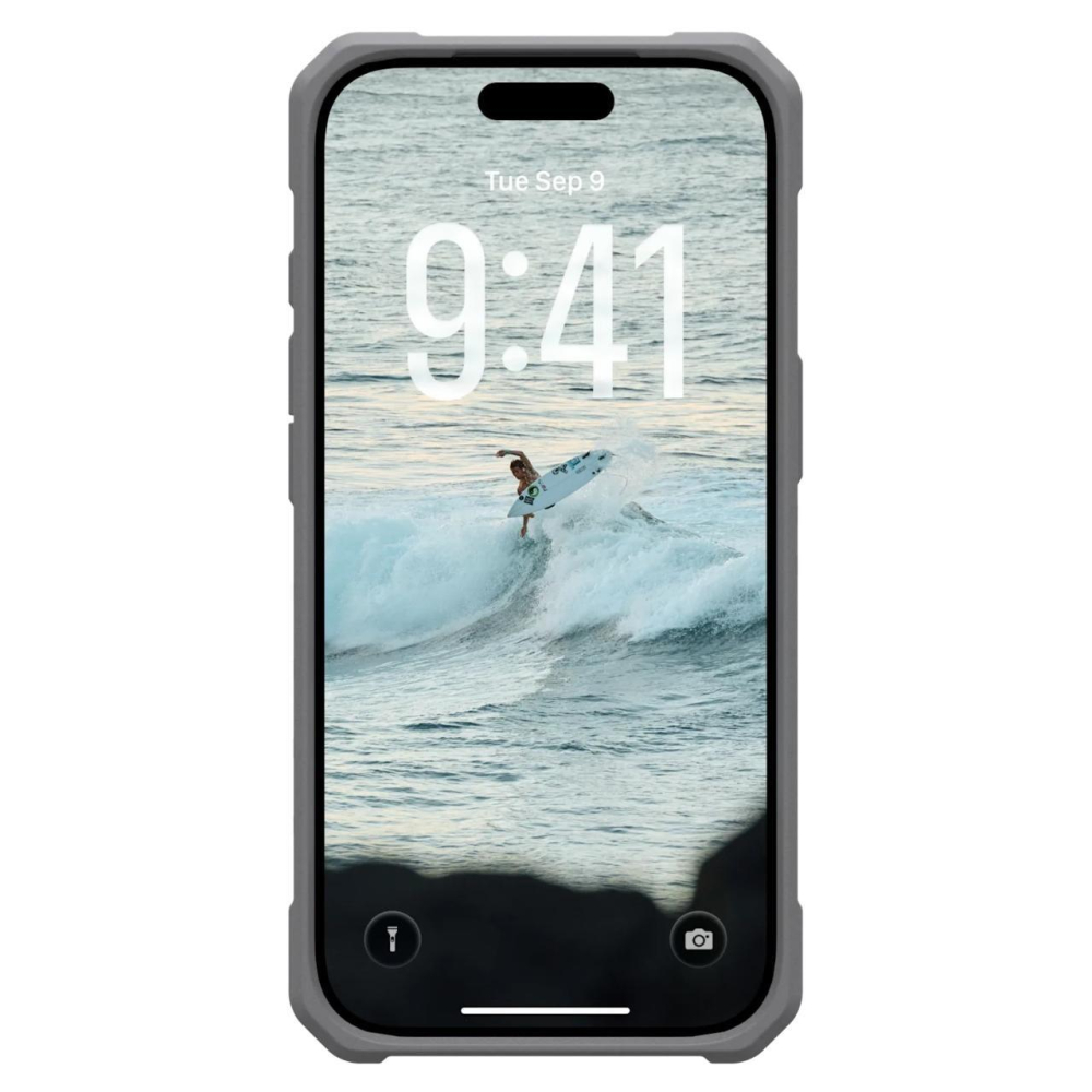 UAG Husa Pathfinder Clear MagSafe iPhone 17 Pro Active Lava Lanyard [2]