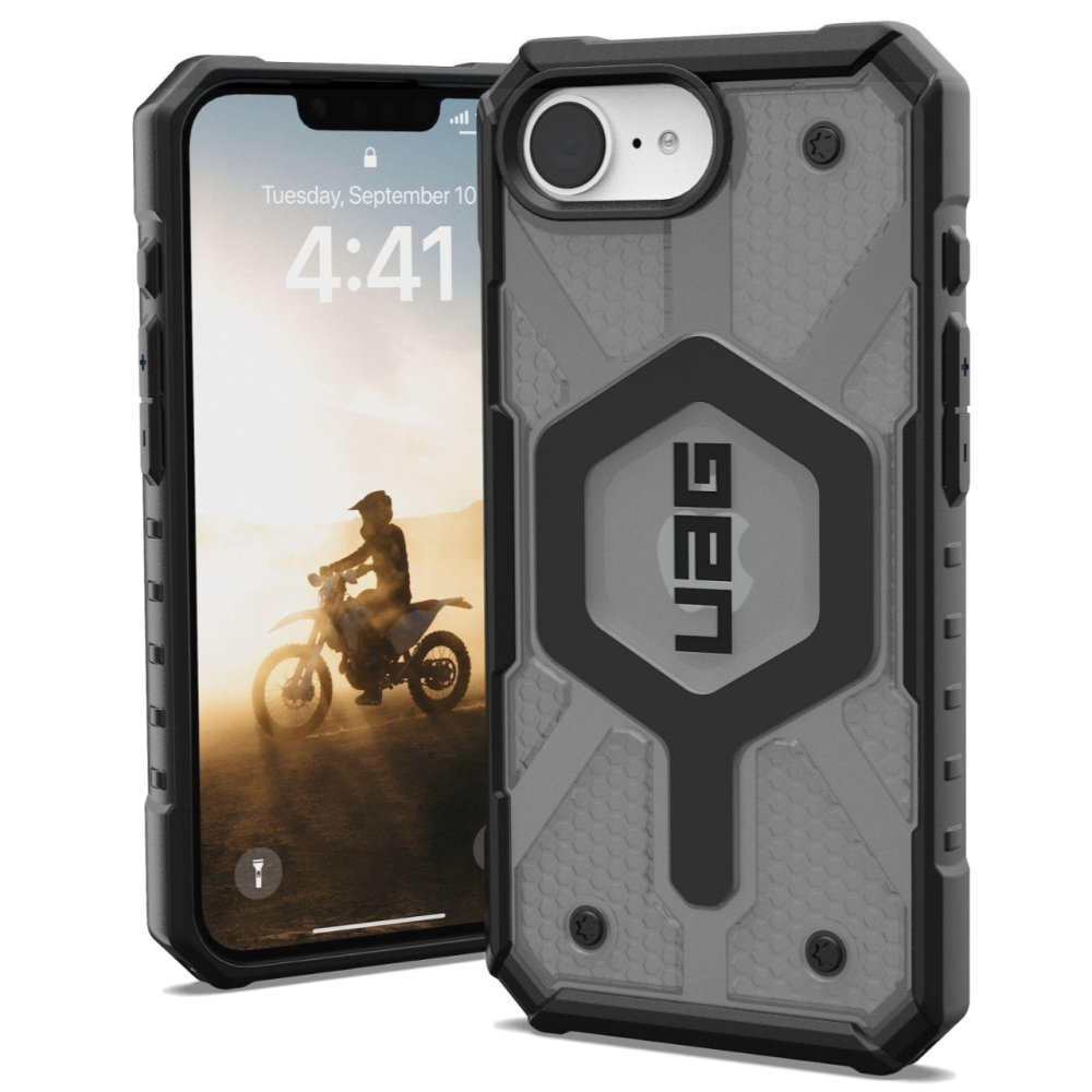 UAG Husa Pathfinder Clear MagSafe iPhone 17e / iPhone 16e Ash [12]