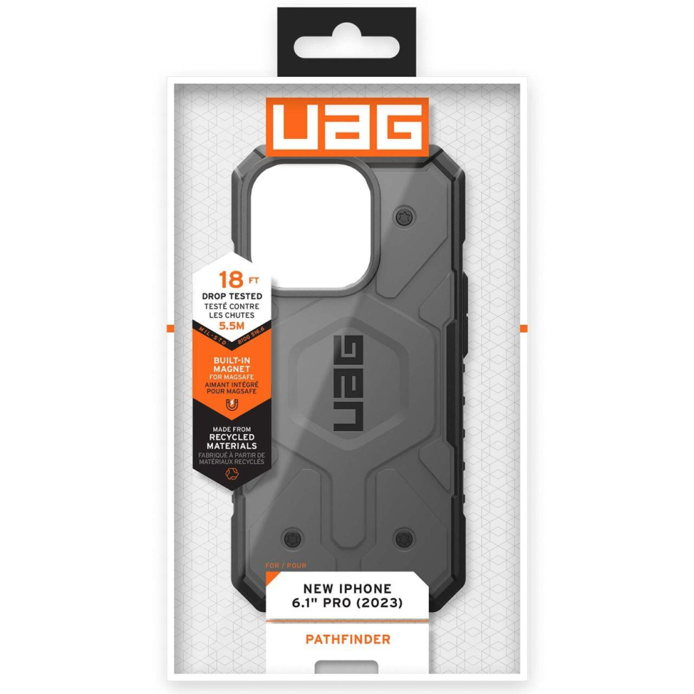 UAG Husa Pathfinder Magsafe iPhone 15 Pro Silver [8]
