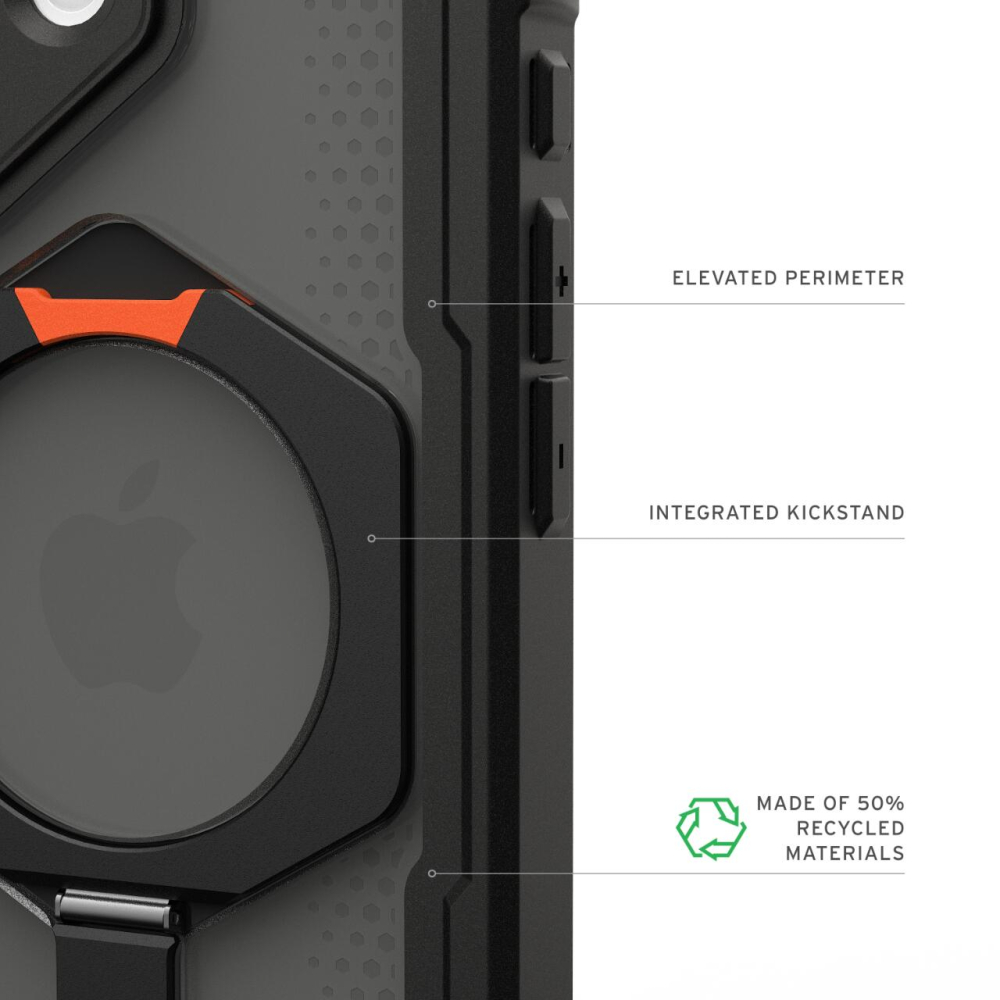 UAG Husa Plasma XTE MagSafe iPhone 17 Black/Pop Orange [6]