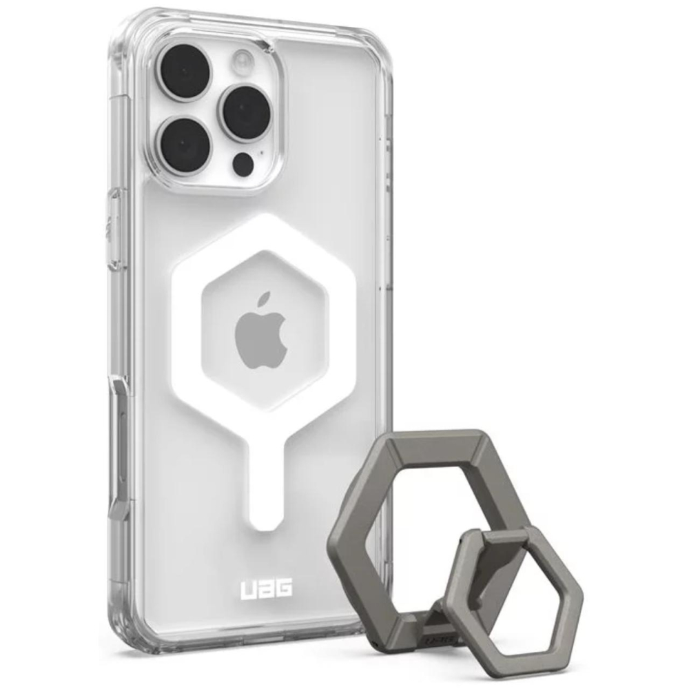 UAG Husa Plyo Magsafe iPhone 16 Pro Max Ice White Titanium Stand [6]
