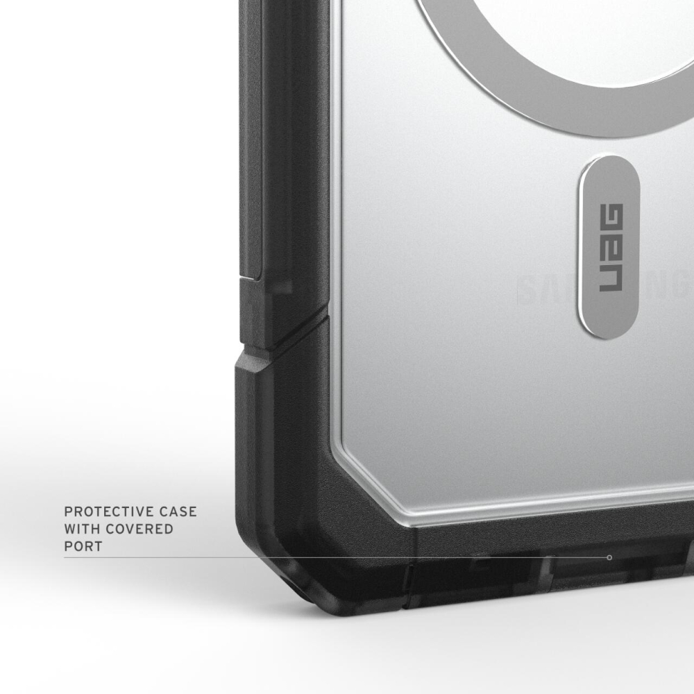 UAG Husa Trooper Magnetic Samsung Galaxy S26 Plus Clear/Ash (2 parti: spate + protectie margini) [19]