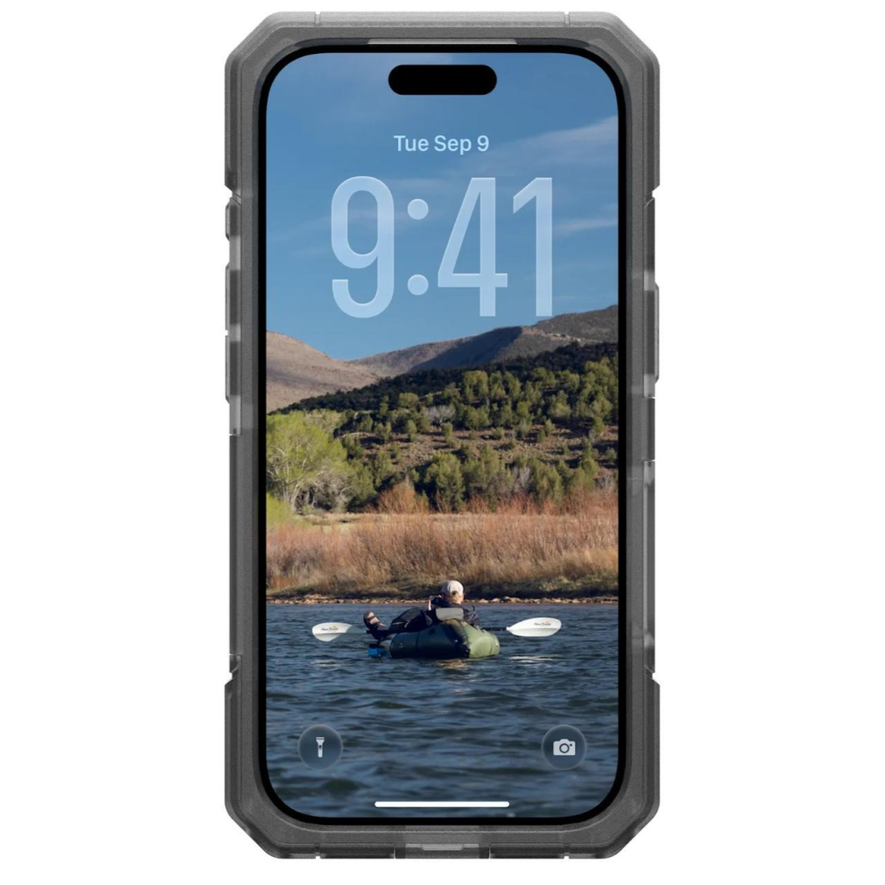 UAG Husa Trooper MagSafe iPhone 17 Pro Max Clear/Ash (2 parti: spate + protectie margini) [10]