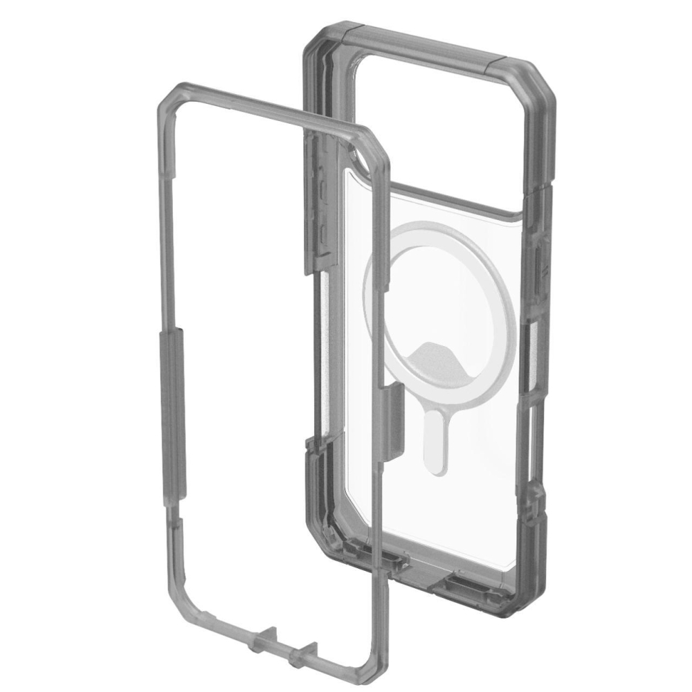 UAG Husa Trooper MagSafe iPhone 17 Pro Max Clear/Ash (2 parti: spate + protectie margini) [8]