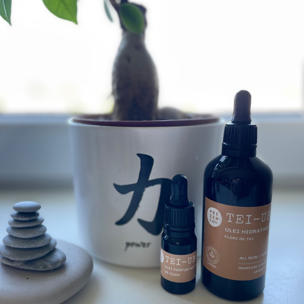 Ulei natural hidratant pentru corp cu parfum de TEI, premium, hand made - 100 ml [3]