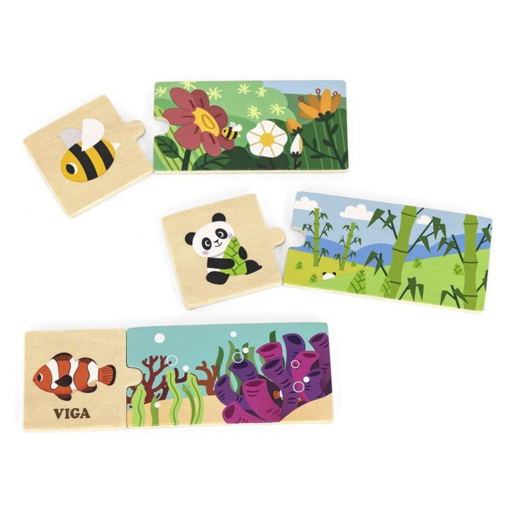 Unde traiesc animalele, puzzle de asociere, copii varsta 2-7 ani [2]