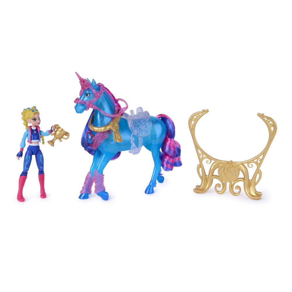 Unicorn academy set antreneaza si straluceste unicornul river si papusa isabel copii 4 ani - 10 ani [3]